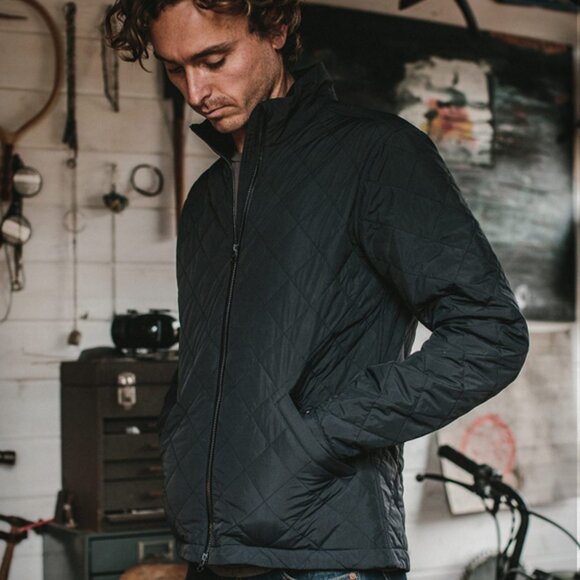 Taylor Stitch Men's Vertical Quilted Jacket Gray Size 42 Large Huckberry Outdoor - Picture 1 of 12